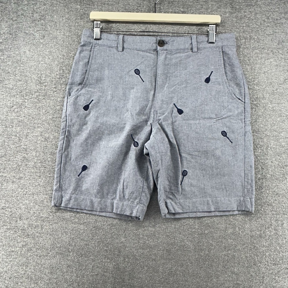 Brooks Brother‎ Red Fleece Shorts Men Size 33 Gray Tennis Casual 100% Cotton